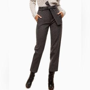 Wilfred | Jallade Pant Wool & Cashmere Plaid Tie-front Pant Trouser Cropped